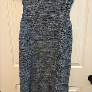 HOLDING HORSES Gray Knit Midi Dress